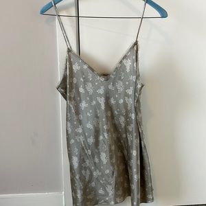 Vince, Floral Silk Top, Size Medium